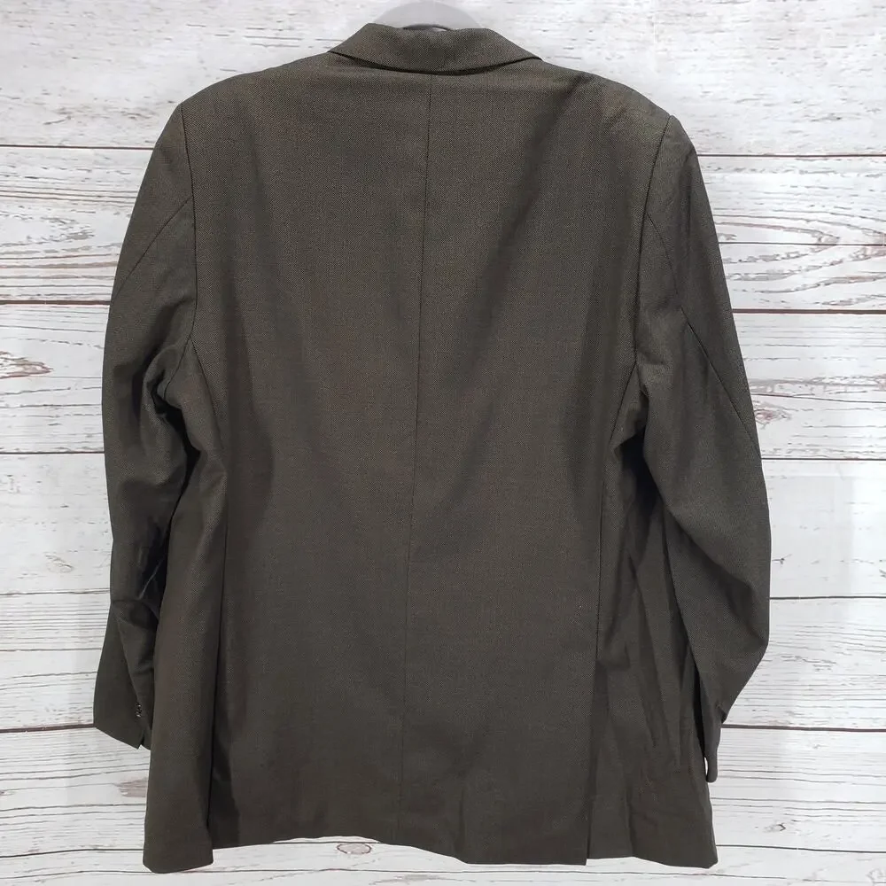 Polo Ralph Lauren Men's Brown Extra Fine Wool Sportscoat Blazer Size 46R